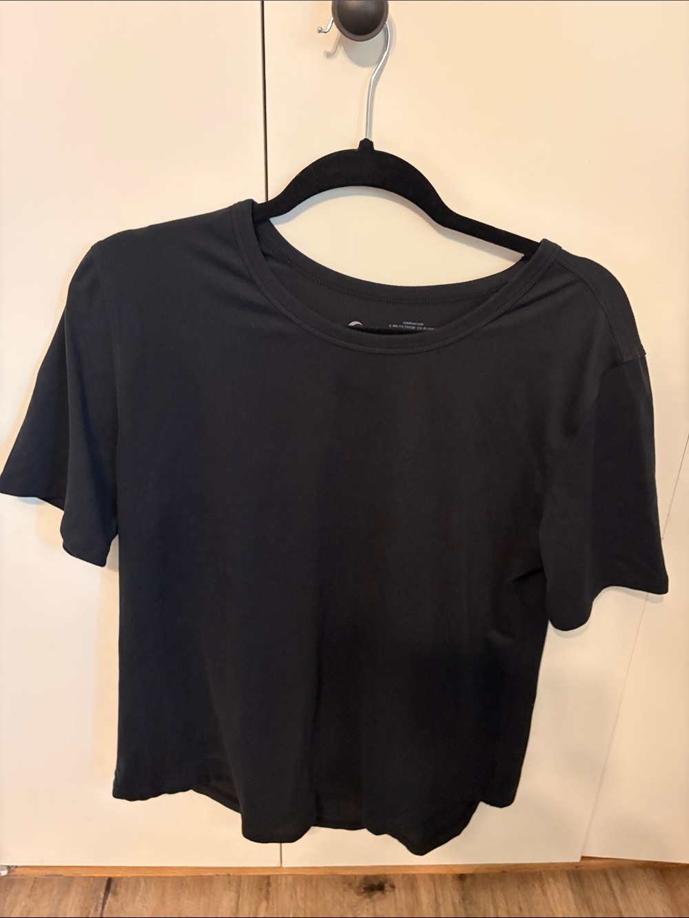 Black Women's Crewneck Tee - Classic Short Sleeve Top